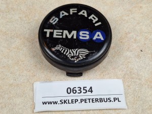 Logo, emblemat na kierownicę TEMSA SAFARI, średnica ok. 75 mm, klakson, przycisk sygnału dźwiękowego