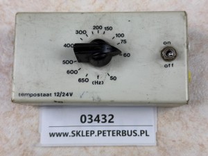 Sterownik - regulator częstotliwości 12/24 V, tempostaat, zakres 50-65 Hz, herców