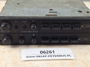 Wzmacniacz autobusowy  BLAUPUNKT BCA 08, nr 7 607 804 010, panel sterownia RADIO, kaseta, CD, video 
