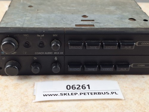 06261, Wzmacniacz autobusowy  BLAUPUNKT BCA 08, nr 7 607 804 010, panel sterownia RADIO, kaseta, CD, video  (10).jpg