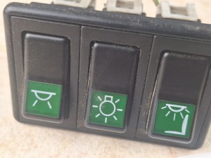 Klawisze, włączniki, przyciski oświetlenia TEMSA Safari, zestaw 3 włączników