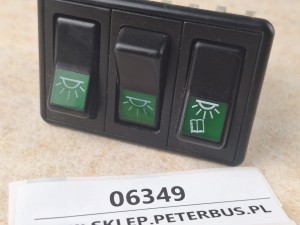 Klawisze, włączniki, przyciski oświetlenia TEMSA Safari, zestaw 3 włączników 
