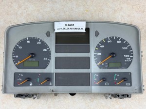 Deska rozdzielcza, zestaw zegarów MAN R08, Siemens VDO typ 1508.0101000000, VDO 110.008.932/007
