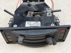 Panel regulacji, sterowania ogrzewaniem i chłodzeniem za pomocą cięgien, BASKURT 55032827, TEMSA OPALIN 9, nr 6094, 24 VDC nr TY 210208, rok produkcji 2008