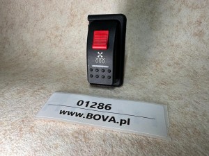 Przycisk, włącznik, klawisz pulpitu autobusu BOVA EURO 3, FHD, FLD, Futura