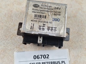 Przekaźnik, przerywacz kierunkowskazów HELLA 24V nr 4DW 002 834-10, BOVA Futura EURO 3