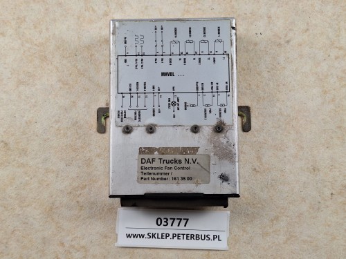 03777, Sterownik napędu wentylatora BOVA EURO 3, Rexroth, DAF numer 161 35 00, Electronic Fan Control, SN V02708 (1).jpg