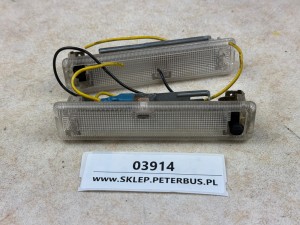 Lampki VOLVO 7700, biały klosz, zestaw 2 sztuki