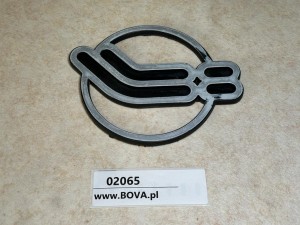 Logo, znaczek, emblemat IRIZAR, przód autobusu