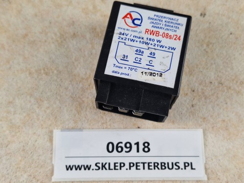 06918, Przerywacz kierunkowskazów, przekaźnik RWB-08s24 (3).jpg