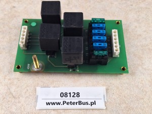 Płytka elektro deski rozdzielczej VOLVO nr 0184.2.301BS, płytka przekaźników, sterująca 4 x BOSCH 0 332 209 206, bezpieczniki