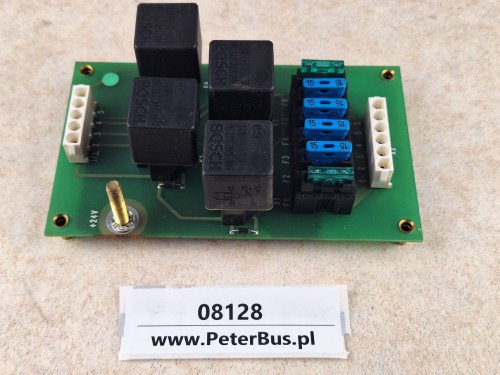 08128, Płytka elektro deski rozdzielczej VOLVO nr 0184.2.301BS, płytka przekaźników, sterująca 4 x BOSCH 0 332 209 206, bezpieczniki (5).jpg
