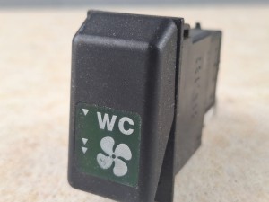 Przycisk, klawisz, włącznik nawiewów, nadmuchów - wyciągu  WC SETRA S 315 nr 514.137