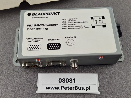 08081, Wzmacniacz BLAUPUNKT BOSCH FBASRGB-Wandler nr 7 607 005 718 - NOWY -  (4).jpg