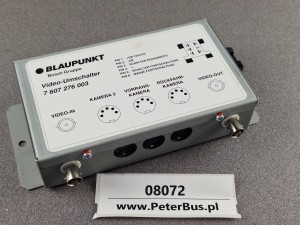 Przełącznik, sterownik kamer autobusowych Audio-VIDEO Blaupunkt 7 607 276 003, nr BP700540860675 - NOWY - 