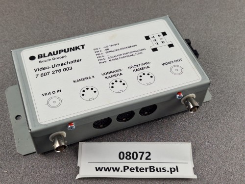08072, Przełącznik, sterownik kamer autobusowych Audio-VIDEO Blaupunkt 7 607 276 003, nr BP700540860675 - NOWY -  (6).jpg