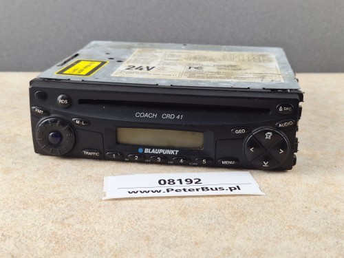 08192, Radio autobusowe, odtwarzacz płyt BLAUPUNKT CRD 41, 24V, nr 7 607 005 031, 100% sprawny - GWARANCJA  (1).jpg