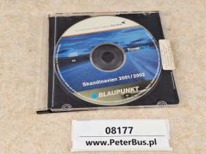 BLAUPUNKT CD-ROM oryginalna płyta mapa Skandynawia 2001 rok - kolekcjonerska - TRAVLE Pilot DX