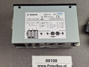 Wzmacniacz autobusowy BLAUPUNKT BOSCH BPA 49, nr 7 607 273 001, wzmacniacz mikrofonu  - NOWY - 