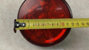 Lampa tył SCANIA IRIZAR, czerwony klosz, lampa LED, STOP, średnica  12 cm