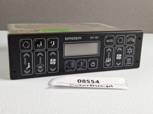 Sterownik, panel sterowania klimatyzacją, ogrzewaniem VAN HOOL 915, BADER KR-481 - 100% sprawny - GWARANCJA