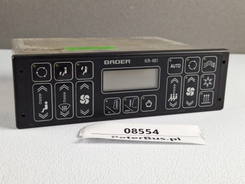 08554, Sterownik, panel sterowania klimatyzacją, ogrzewaniem VAN HOOL 915, BADER KR-481 - 100% sprawny - GWARANCJA (2).jpg