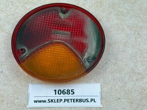 Klosz lampy tył BOVA Futura, okrągły, czerwony + pomarańczowy