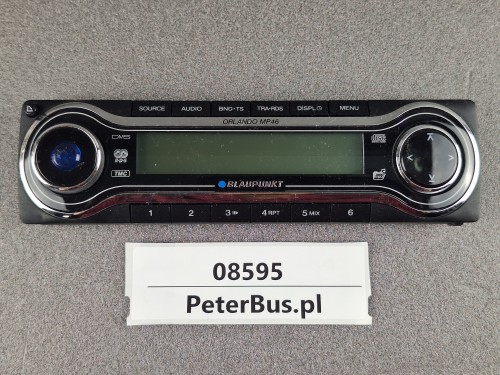 08595, Radio samochodowe, panel przedni BLAUPUNKT ORLANDO MP46 - pęknięty panel w okolicy impulsatora (5).jpg