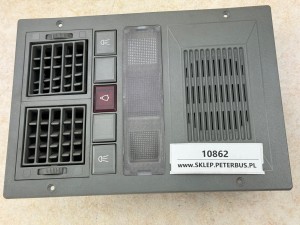 Panel oświetlenia, nawiewu indywidualnego nad fotelami pasażerów VAN HOOL Astromega, 915, 927, głośnik, nawiewy, przyciski 