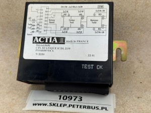Sterownik, przekaźnik kierunkowskazów RENAULT ILIADE ACTIA nr 5010415051, CPL STATIQUE ICDL 21W, P104336v04 A 