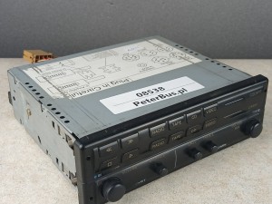 Wzmacniacz autobusowy BLAUPUNKT BCA 05, nr 7 607 005 200 5, panel sterownia RADIO, kaseta, CD, video - 100% sprawny -  KABEL ZASILAJĄCY w zestawie