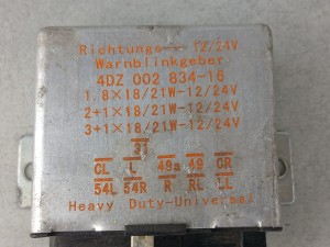 Przekaźnik kierunkowskazów HELLA 4DZ 002 834-16, 24V