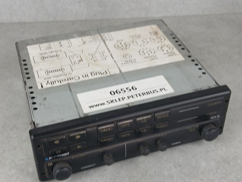 06556, Wzmacniacz autobusowy BLAPUNKT BCA 05, panel sterowania nagłośnieniem RADIO, KASETA, CD, VIDEO, kokpit i kabina, nr 7 607 005 200 5 (7).jpg