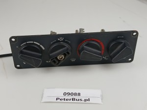 Panel sterowania ogrzewaniem, temperaturą, nawiewem IRISBUS Crossway, Arway, 4 pokrętła, Wolfle nr 543062, nr 543062.401,  nr 478270.401, SPHEROS 1103822A, IRISBUS nr 504157337, Wolfle nr 900255.900, RENAULT ILIADE