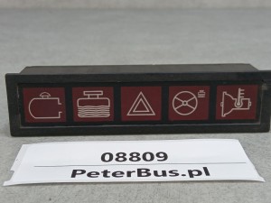 Kontrolki świetlne deski rozdzielczej autobusu, 5 kontrolek DAV, kontrolki ostrzegawcze