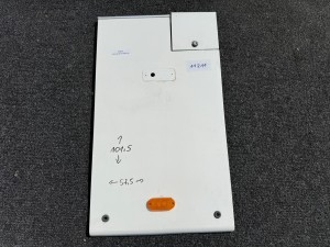 Klapa boczna, serwisowa z wlewem paliwa, Futura FHD EURO 3, wymiary 101,5 cm wysokości x 57,5 cm szerokości, klapka wlewu paliwa