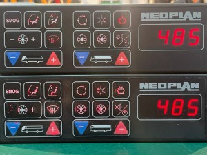 Panel sterowania klimatyzacją, ogrzewaniem, temperaturą NEOPLAN, BADER 1808.126.01, BADER  0485.2.A01 - GWARANCJA 100% SPRAWNOŚCI 