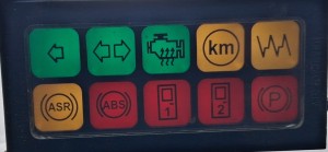 Kontrolki świetlne deski rozdzielczej IRISBUS, KAROSA, AXER, RECREO 