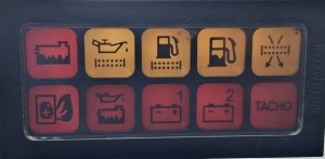 Kontrolki świetlne deski rozdzielczej IRISBUS, KAROSA, AXER, RECREO 