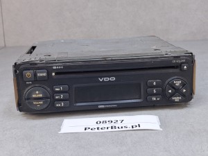 Radio autobusowe VDO CD 423-24V, NIESPRWNY odtwarzacz płyt, pozostałe funkcje w pełni sprawne, DC 24CV, VDCD I8320002688