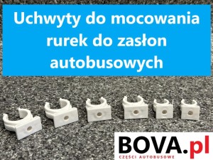 Uchwyt do montażu rurki do zasłon autobusowych, fi=22 mm