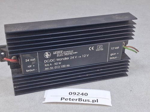 09240, Przetwornica napięcia 24 DC - 12V DC, Weber Wandler46A -50 W (7).jpg