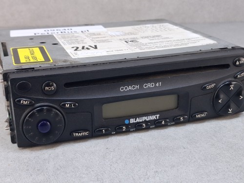 09640, Radio autobusowe BLAUPUNKT CRD 41, 24V, nr 7 607 005 031, 100% sprawny POZA odtwarzaczem CD (nie czyta płyt) (2).jpg