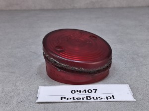 Klosz czerwony MAN 81.25260.6093, ZKW nr 484.60, ZKW nr 7153, nr 484.60.000.02, średnica 7,5 cm