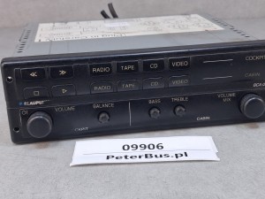 Wzmacniacz autobusowy  BLAUPUNKT BCA 05, nr 7 607 005 200 5, panel sterownia RADIO, kaseta, CD, video - 100% sprawny 