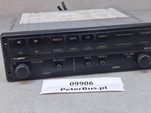 09906, Wzmacniacz autobusowy  BLAUPUNKT BCA 05, nr 7 607 005 200 5, panel sterownia RADIO, kaseta, CD, video - 100% sprawny  (9).jpg
