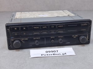 Wzmacniacz autobusowy  BLAUPUNKT BCA 05, nr 7 607 005 200 5, panel sterownia RADIO, kaseta, CD, video - 100% sprawny 