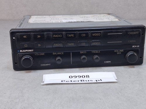 09908, Wzmacniacz autobusowy  BLAUPUNKT BCA 05, nr 7 607 005 200 5, panel sterownia RADIO, kaseta, CD, video - 100% sprawny  (10).jpg