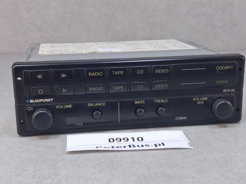 09910, Wzmacniacz autobusowy  BLAUPUNKT BCA 05, nr 7 607 005 200 5, panel sterownia RADIO, kaseta, CD, video - 100% sprawny  (11).jpg