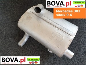 Tłumik do autobusu MERCEDES O 303, jeden wylot, silnik 9.6, 10.9, 15.9 ccm - FABRYCZNIE NOWY